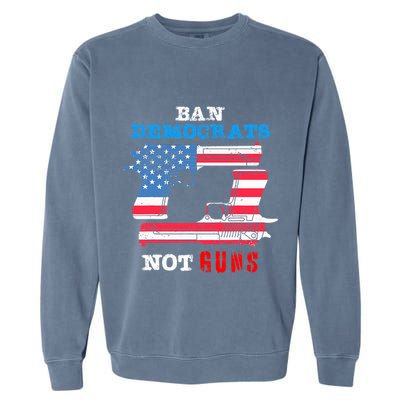 Ban Idiots Not Guns 2nd Amendment Constitution Rights Garment-Dyed Sweatshirt