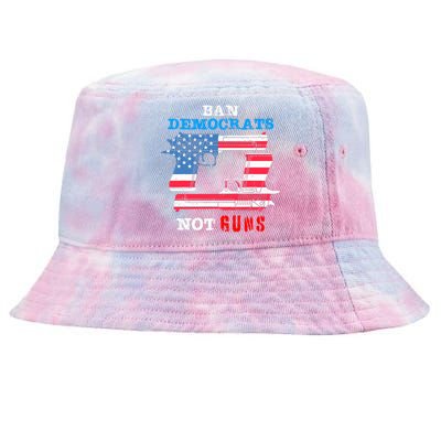 Ban Idiots Not Guns 2nd Amendment Constitution Rights Tie-Dyed Bucket Hat