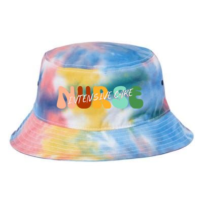 Boho Icu Nurse Gift Intensive Care Nurse For Nurses Cool Gift Tie Dye Newport Bucket Hat