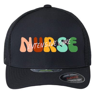 Boho Icu Nurse Gift Intensive Care Nurse For Nurses Cool Gift Flexfit Unipanel Trucker Cap