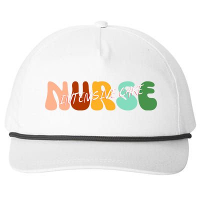 Boho Icu Nurse Gift Intensive Care Nurse For Nurses Cool Gift Snapback Five-Panel Rope Hat