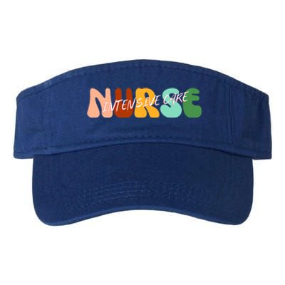 Boho Icu Nurse Gift Intensive Care Nurse For Nurses Cool Gift Valucap Bio-Washed Visor