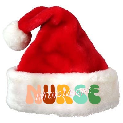 Boho Icu Nurse Gift Intensive Care Nurse For Nurses Cool Gift Premium Christmas Santa Hat