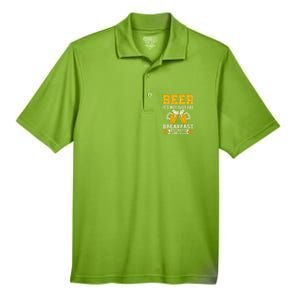 Beer Its Not Just For Breakfast Anymore Gift Men's Origin Performance Pique Polo