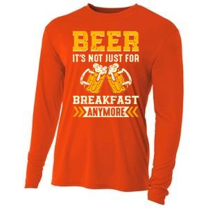 Beer Its Not Just For Breakfast Anymore Gift Cooling Performance Long Sleeve Crew