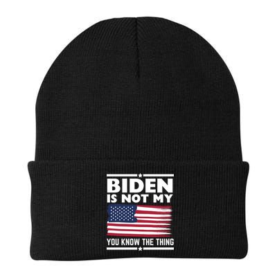 Biden Is Not My You Know The Thing Funny Anti Biden Political Beanie