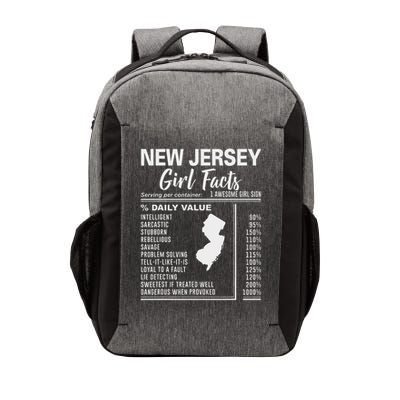 Born In New Jersey New Jersey Girl Facts Vector Backpack