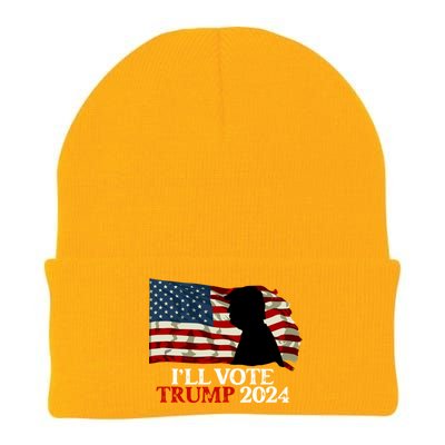 Biden Is Not My President ILl Vote Trump 2024 Gift Knit Cap Winter Beanie