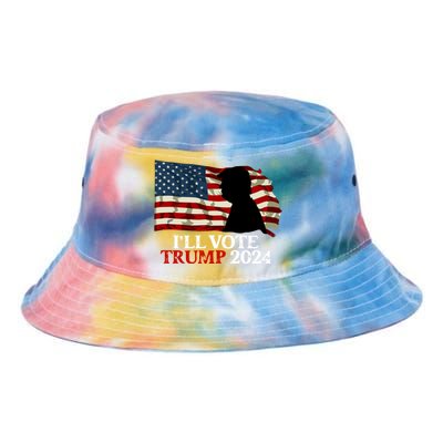 Biden Is Not My President ILl Vote Trump 2024 Gift Tie Dye Newport Bucket Hat