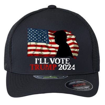 Biden Is Not My President ILl Vote Trump 2024 Gift Flexfit Unipanel Trucker Cap