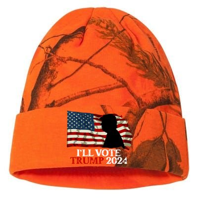 Biden Is Not My President ILl Vote Trump 2024 Gift Kati Licensed 12" Camo Beanie