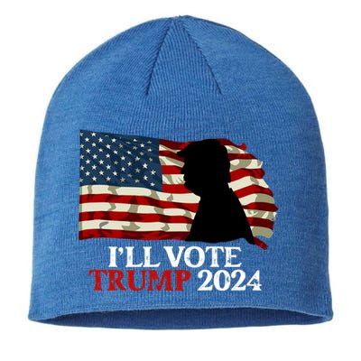 Biden Is Not My President ILl Vote Trump 2024 Gift Sustainable Beanie