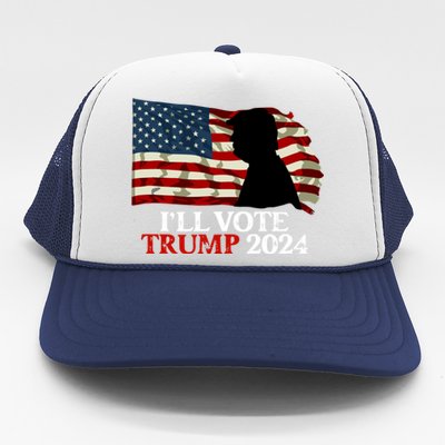 Biden Is Not My President ILl Vote Trump 2024 Gift Trucker Hat