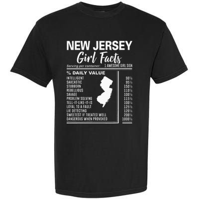 Born In New Jersey New Jersey Girl Facts Garment-Dyed Heavyweight T-Shirt