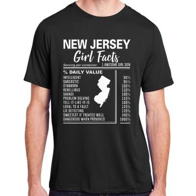 Born In New Jersey New Jersey Girl Facts Adult ChromaSoft Performance T-Shirt