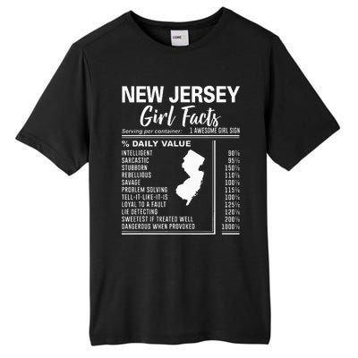 Born In New Jersey New Jersey Girl Facts Tall Fusion ChromaSoft Performance T-Shirt