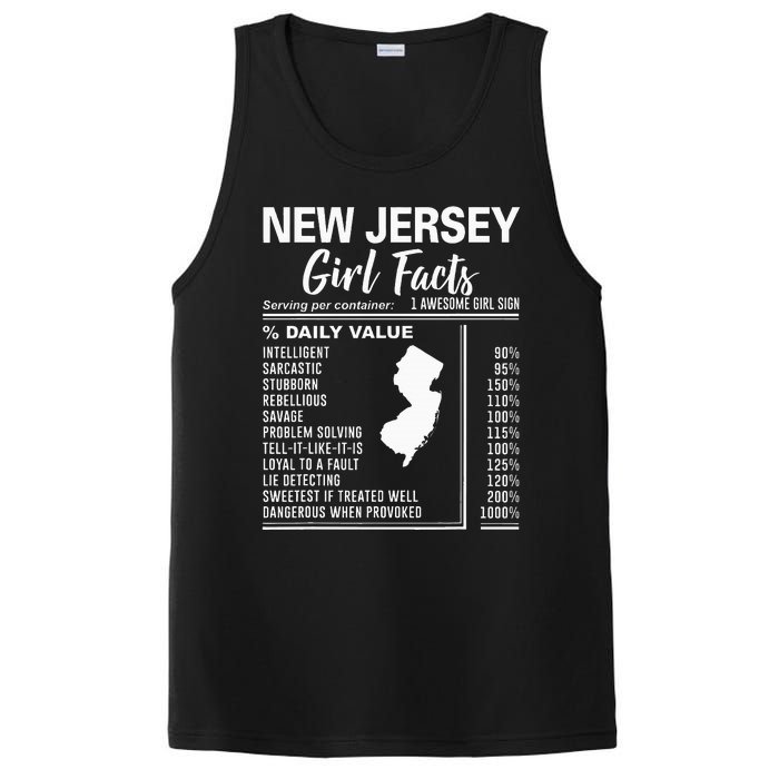 Born In New Jersey New Jersey Girl Facts PosiCharge Competitor Tank