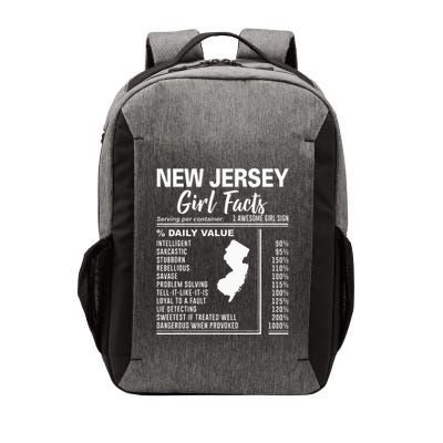 Born In New Jersey New Jersey Girl Facts Vector Backpack