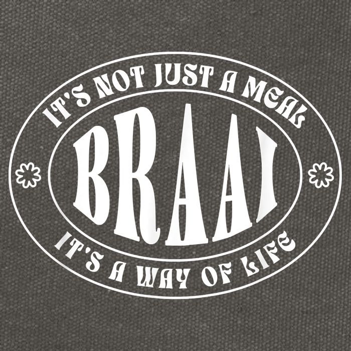 Braai It's Not Just A Meal South Africa Cotton Canvas Backpack