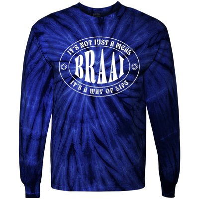 Braai It's Not Just A Meal South Africa Tie-Dye Long Sleeve Shirt