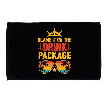 Blame It On The Cruise Package Cruise Cruising Matching Microfiber Hand Towel