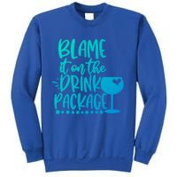 Blame It On The Package Cruise Alcohol Wine Lover Gift Sweatshirt