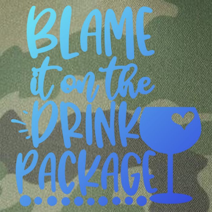 Blame It On The Package Cruise Alcohol Wine Lover Gift Legacy Tie Dye Trucker Hat