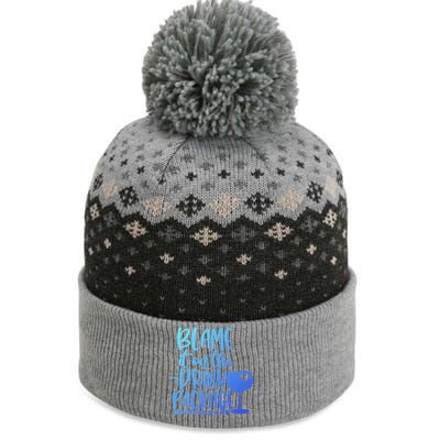 Blame It On The Package Cruise Alcohol Wine Lover Gift The Baniff Cuffed Pom Beanie