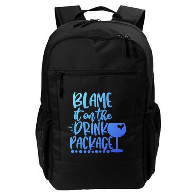 Blame It On The Package Cruise Alcohol Wine Lover Gift Backpack