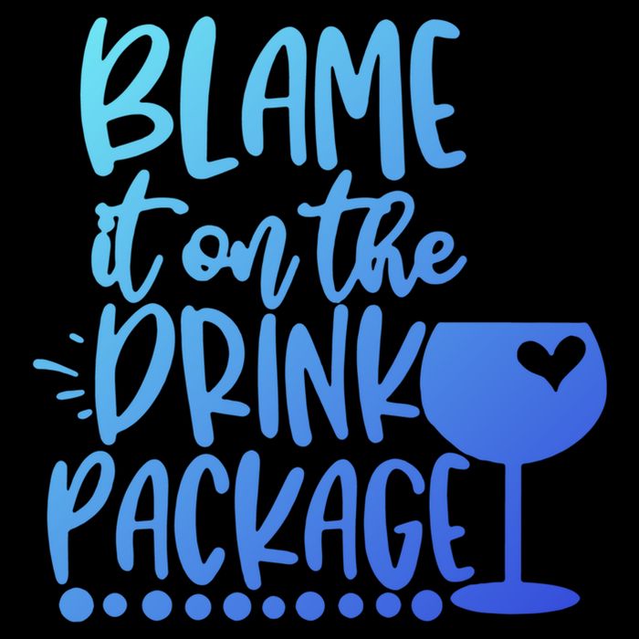 Blame It On The Package Cruise Alcohol Wine Lover Gift 7-Panel Snapback Hat
