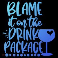 Blame It On The Package Cruise Alcohol Wine Lover Gift Youth Performance Sprint T-Shirt