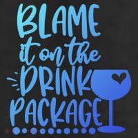 Blame It On The Package Cruise Alcohol Wine Lover Gift 25L Jumbo Tote
