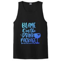 Blame It On The Package Cruise Alcohol Wine Lover Gift PosiCharge Competitor Tank