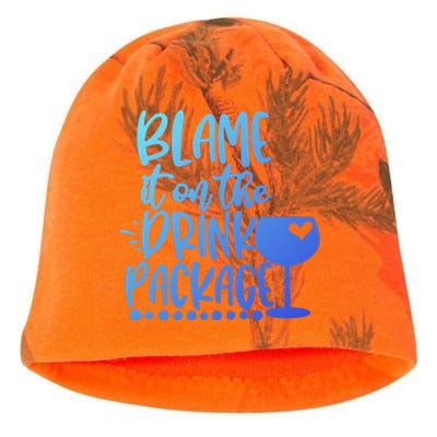 Blame It On The Package Cruise Alcohol Wine Lover Gift Kati - Camo Knit Beanie