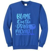 Blame It On The Package Cruise Alcohol Wine Lover Gift Sweatshirt