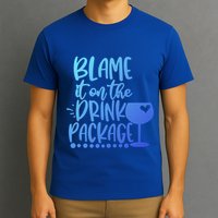 Blame It On The Package Cruise Alcohol Wine Lover Gift T-Shirt