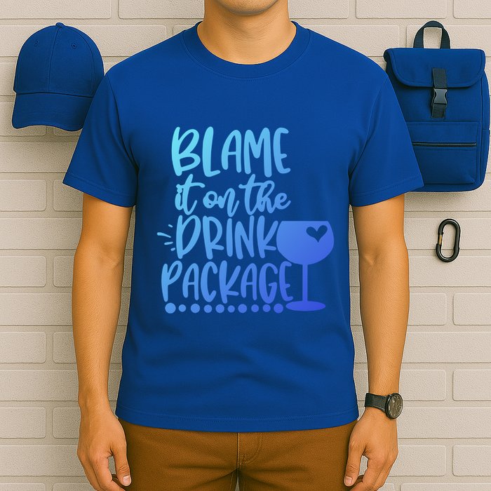 Blame It On The Package Cruise Alcohol Wine Lover Gift T-Shirt