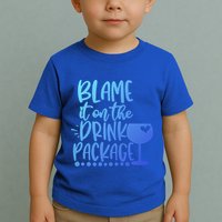 Blame It On The Package Cruise Alcohol Wine Lover Gift Toddler T-Shirt