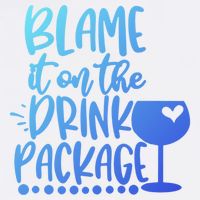 Blame It On The Package Cruise Alcohol Wine Lover Gift Garment-Dyed Sweatshirt