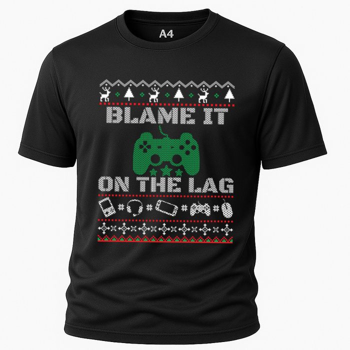 Blame It On The Lag Christmas Funny Video Gamer Ugly Meaningful Gift Performance Shirt