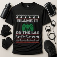 Blame It On The Lag Christmas Funny Video Gamer Ugly Meaningful Gift Performance Shirt