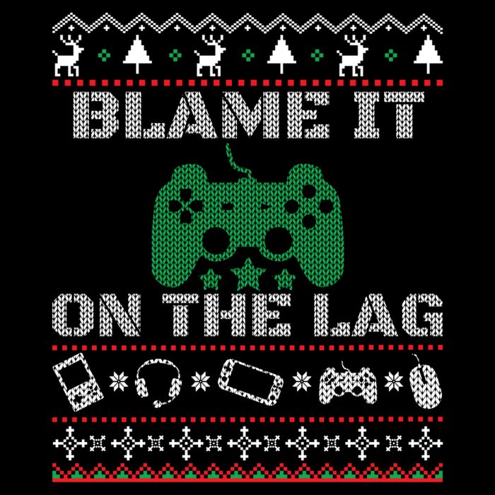 Blame It On The Lag Christmas Funny Video Gamer Ugly Meaningful Gift Bucket Hat