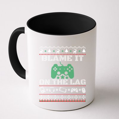 Blame It On The Lag Christmas Funny Video Gamer Ugly Meaningful Gift Mug