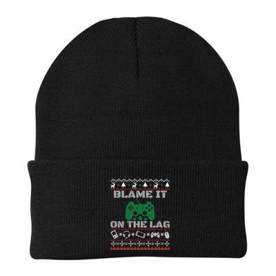 Blame It On The Lag Christmas Funny Video Gamer Ugly Meaningful Gift Beanie