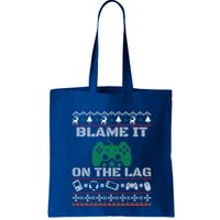 Blame It On The Lag Christmas Funny Video Gamer Ugly Meaningful Gift Bag