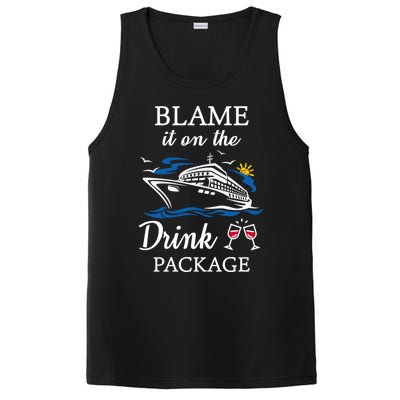 Blame It On The Package Funny Cruise Party Gift PosiCharge Competitor Tank