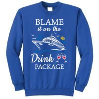 Blame It On The Package Funny Cruise Party Gift Sweatshirt