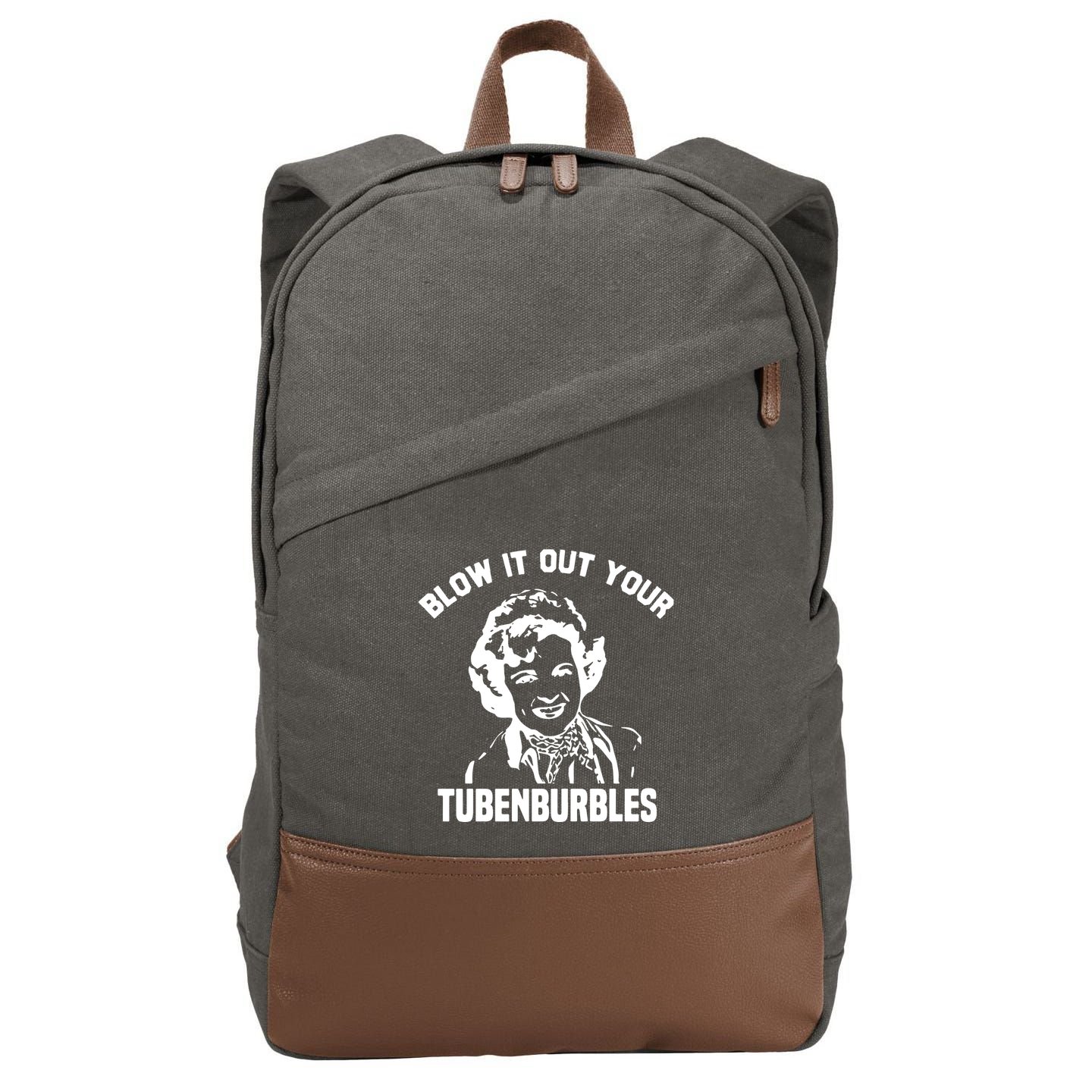 Blow It Out Your Tubenburbles Cotton Canvas Backpack