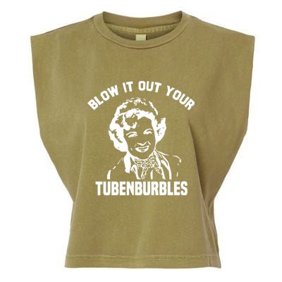Blow It Out Your Tubenburbles Garment-Dyed Women's Muscle Tee