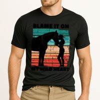 Blame It On My Wild Heart Horse Retro Performance Shirt